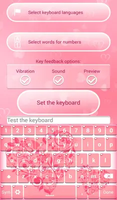 Hearts Keyboard Changer android App screenshot 0