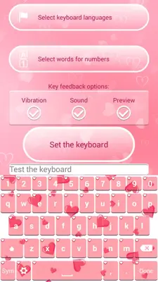 Hearts Keyboard Changer android App screenshot 4